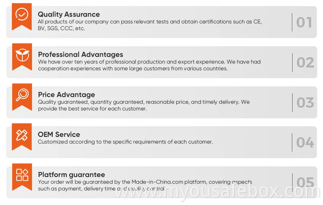 Luxury Fireproof Home Safe with Single Door Fingerprint Access